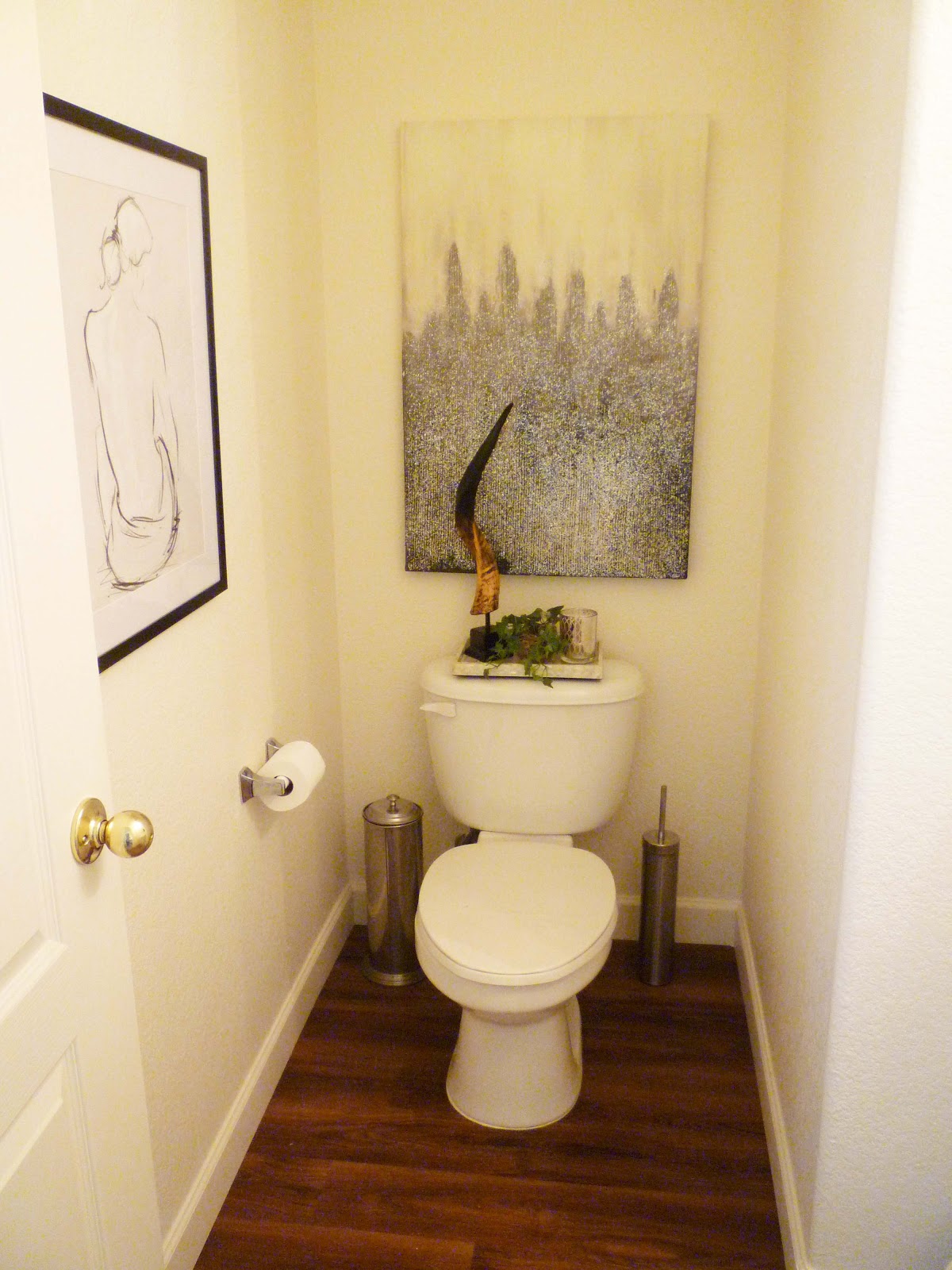 My Small Powder Room Gets An Uptown Makeover A Stroll Thru Life