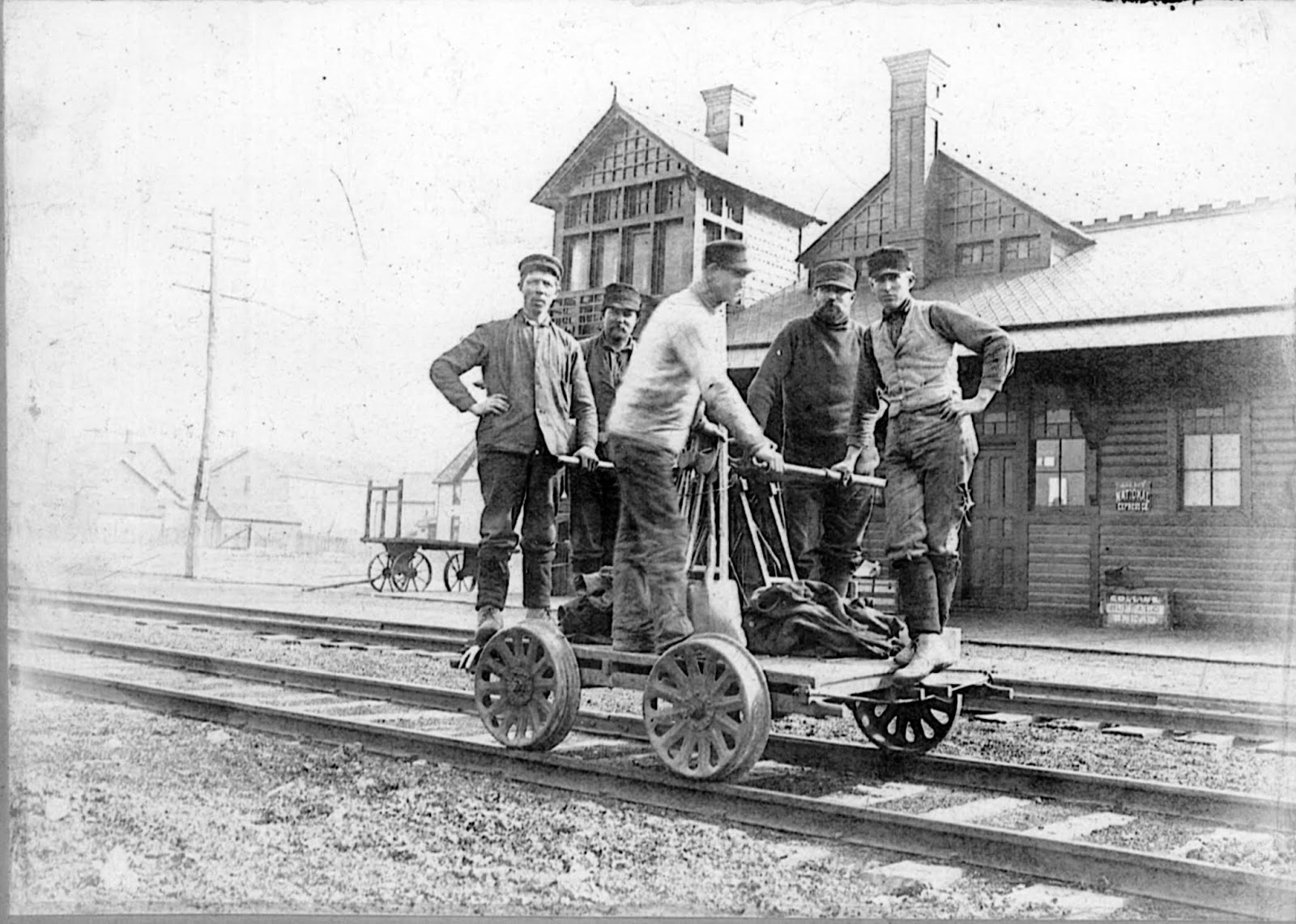 Vintage Railroad Pictures West Shore Depot at Byron, N.Y.