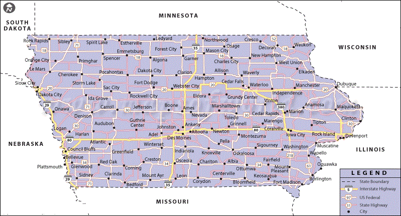 City map Des Moines Jowa 3 10