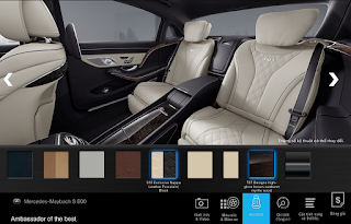 Màu nội thất ốp gỗ Designo Sunburst Myrtle màu Nâu bóng Mercedes Maybach S600 2016 Nội thất Mercedes Maybach S600 2016 màu Vàng Porcelain / Đen (515)