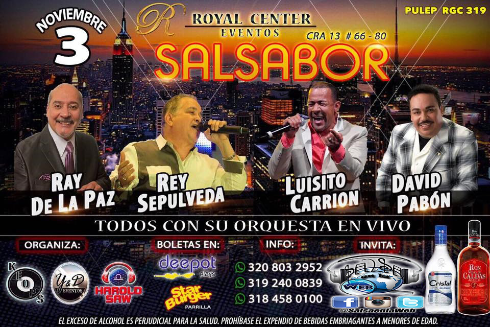 SALSABOR Ray de la Paz, Rey Sepulveda, Luisito Carrion y David Pavón