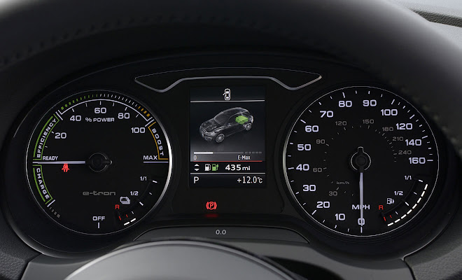 Audi A3 Sportback e-tron instrument cluster