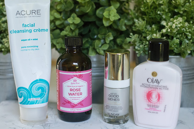 acure organics, natural beauty, rose water, sunday riley, sunday riley routine