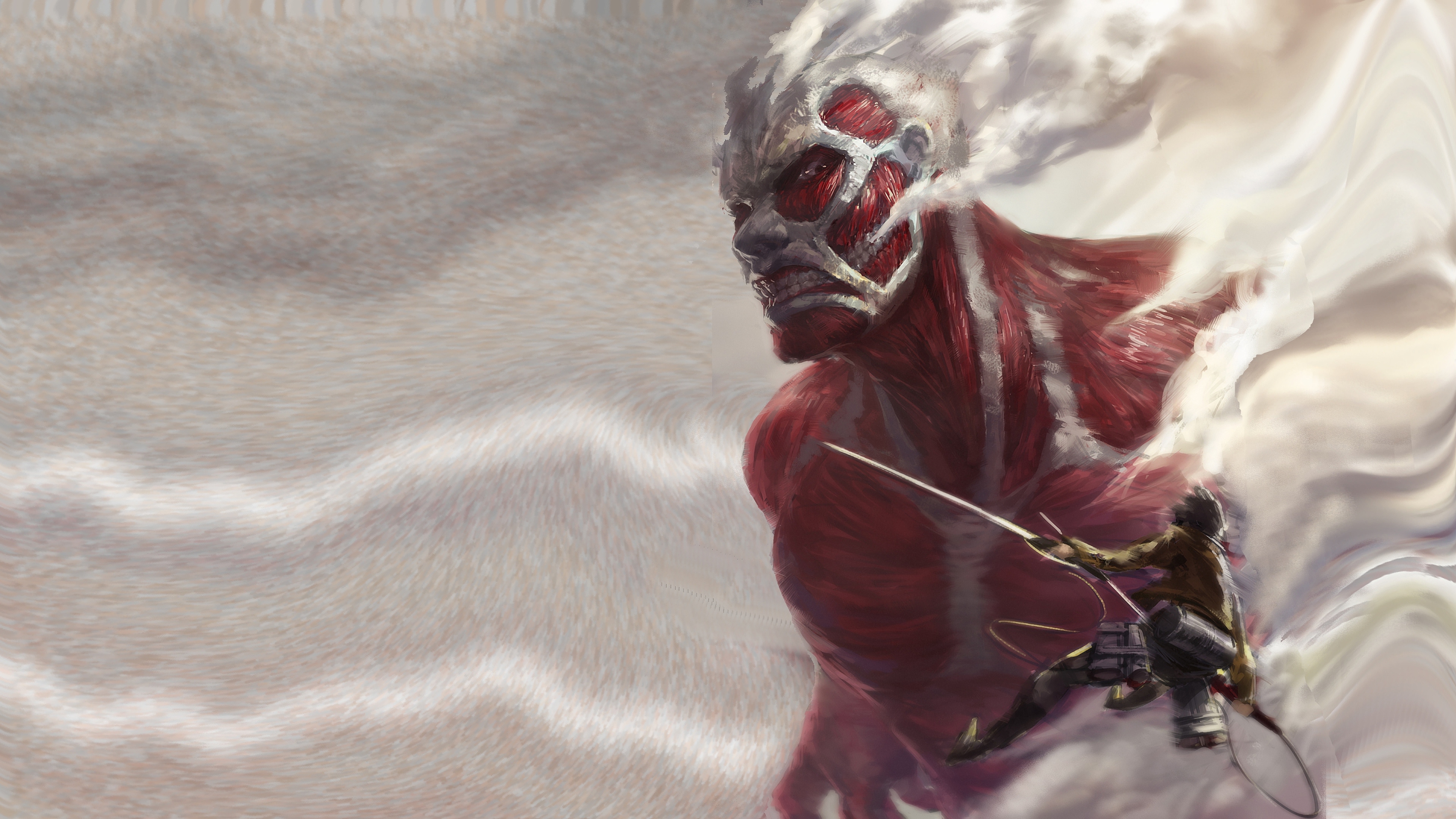 Colossal Titan, Attack on Titan, 4K, #29 Wallpaper PC Desktop