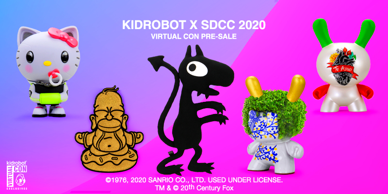 KidRobot, Dunny, Simpsons, SpankyStokes, SDCC, Kidrobot announces their VIRTUAL releases for SDCC 2020