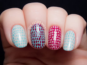 Simple scaled nail art tutorial by @chalkboardnails