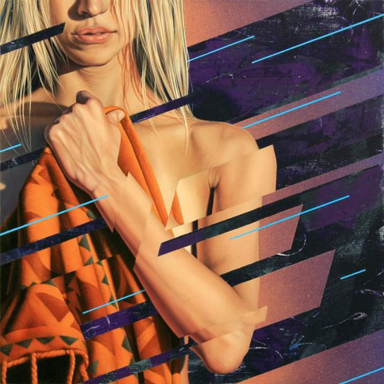 As incríveis pinturas e murais foto-realistas com mulheres e glitches de James Bullough James Bullough arte pinturas murais mulheres glitches foto realistas beleza