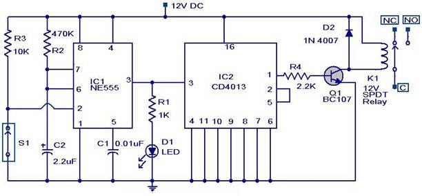 Magnetic Switch Circuit | IC schematics 36 volt battery wiring diagram lift 