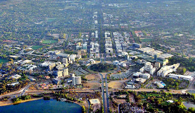 Imagem aérea de Camberra - Austrália