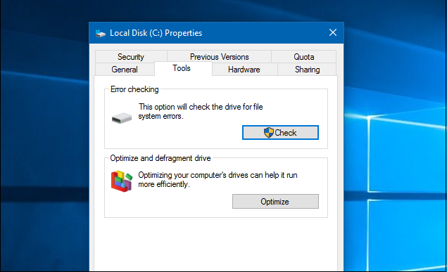 فحص الهارد ديسك ومعالجه مشاكله من خلال اداة Check Disk في الويندوز  Capture