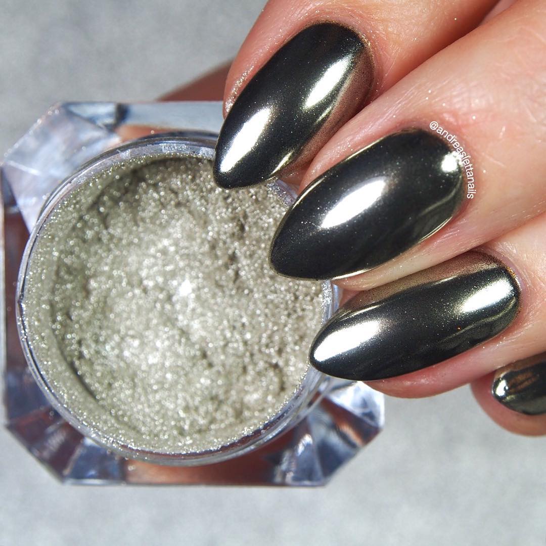 It is A Great Pity to Miss the Glitter Acrylic Nail Powder Designs