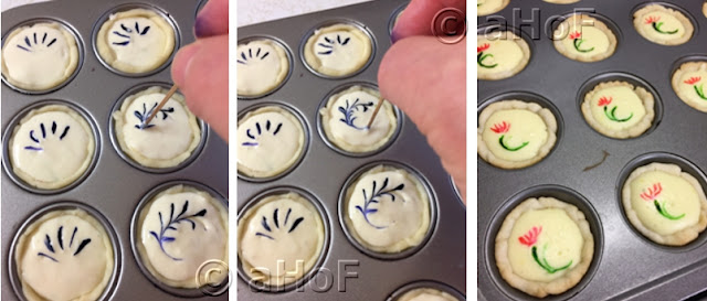 Making Designs on Cheesecakes