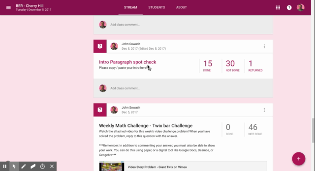 The Electric Educator: Spot Check Assignments with Google Classroom The Electric Educator: Spot Check Assignments with Google Classroom
