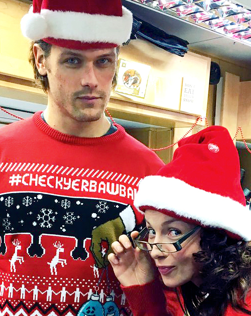 Sam Heughan and Caitriona Balfe