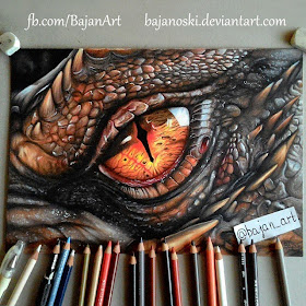 01-Smaug-Benedict-Cumberbatch-Łukasz-Andrzejczak-Colored-Pencil-WIP-Drawings-www-designstack-co