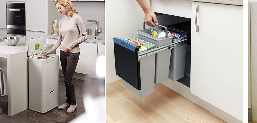 Marzua: Cubos de basura: ¿cómo organizar la basura en casa?