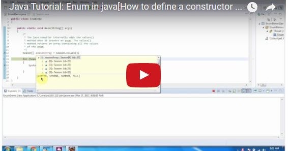 JAVA EE: Java Tutorial: Enum in java[How to define a constructor and ...