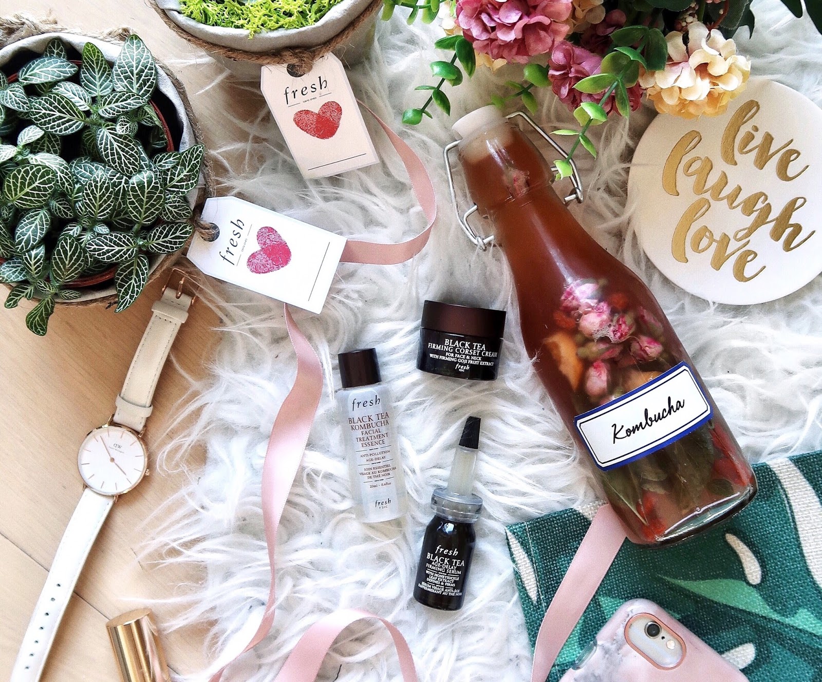 Fresh Black Tea Kombucha Essence LIVE IN LOVE