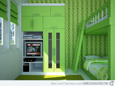 ห้องนอนสีเขียว