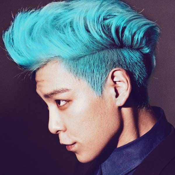 All About Hairstyle Blue Hair Colour For Men