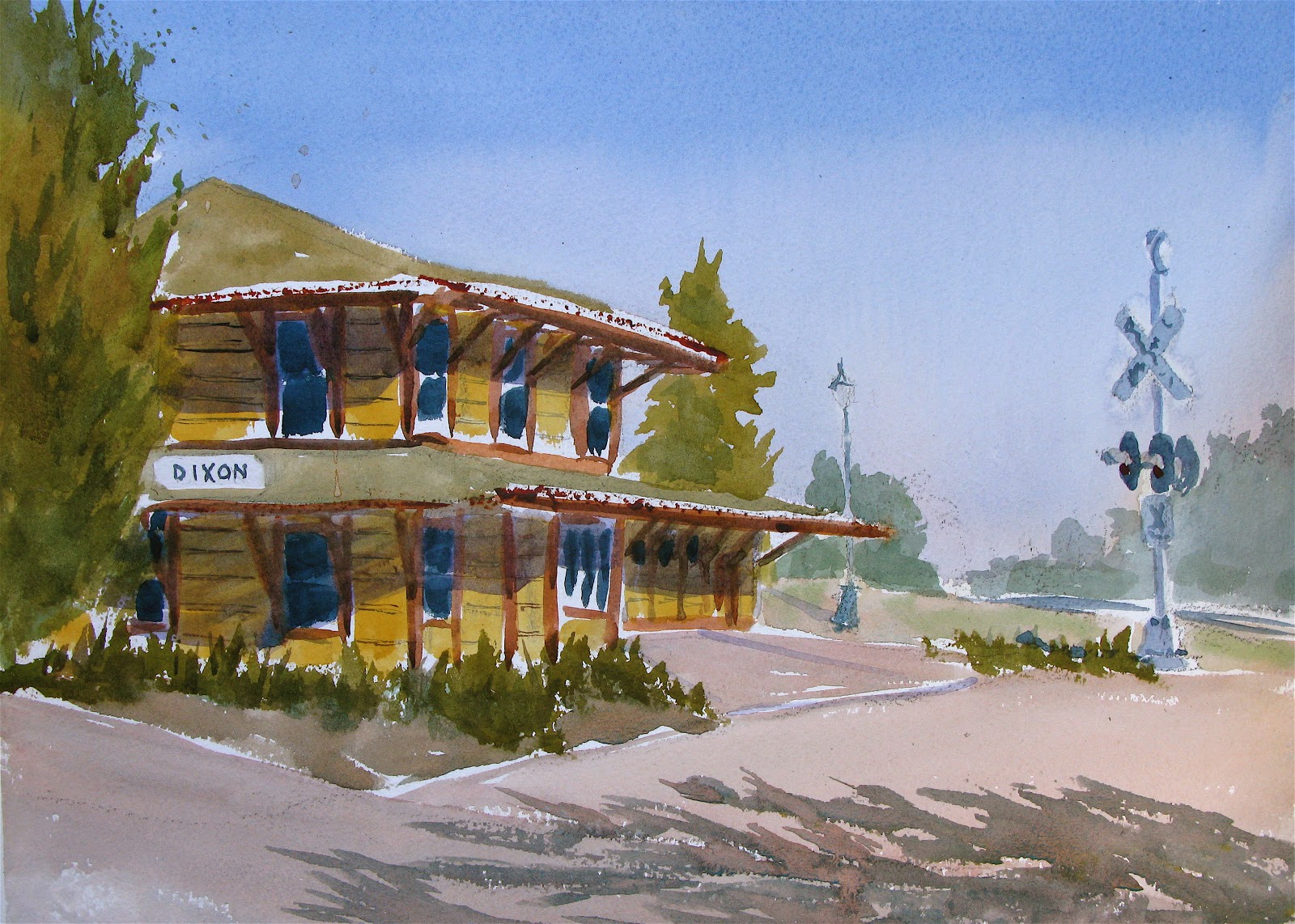 A Brush with Color: Dixon CA Train Station