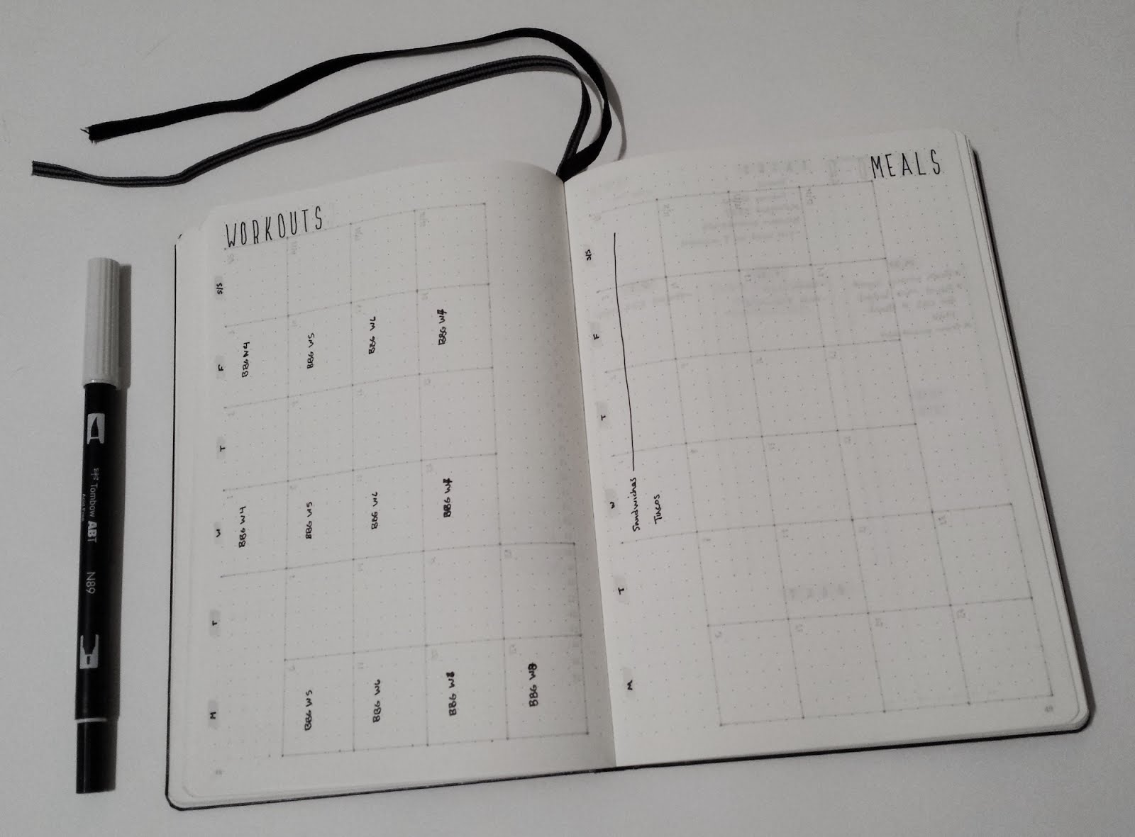 Bullet Journal Monthly Layouts - February 2017 | Rebecca Collected
