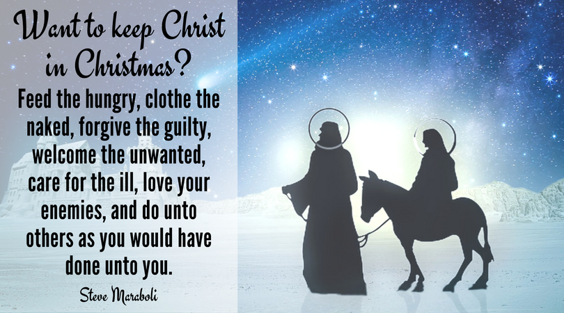 Want to Keep Christ in Christmas? 