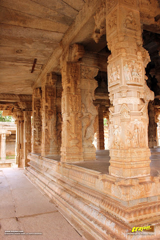 The magnificent Vithala temple pavilion, Hampi