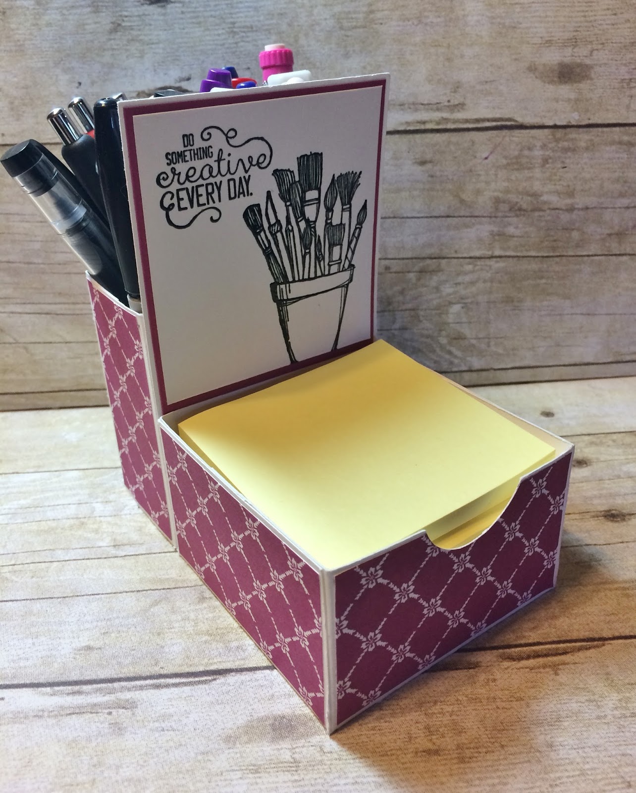 Kards by Kadie Post It Note & Pen Holder