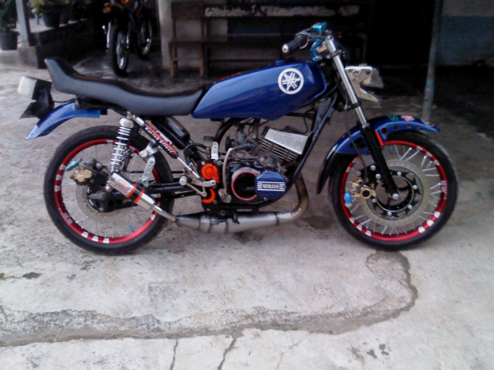 Modifikasi Motor Rx King Biru Modifikasi Motor Drag Ninja Terbaru