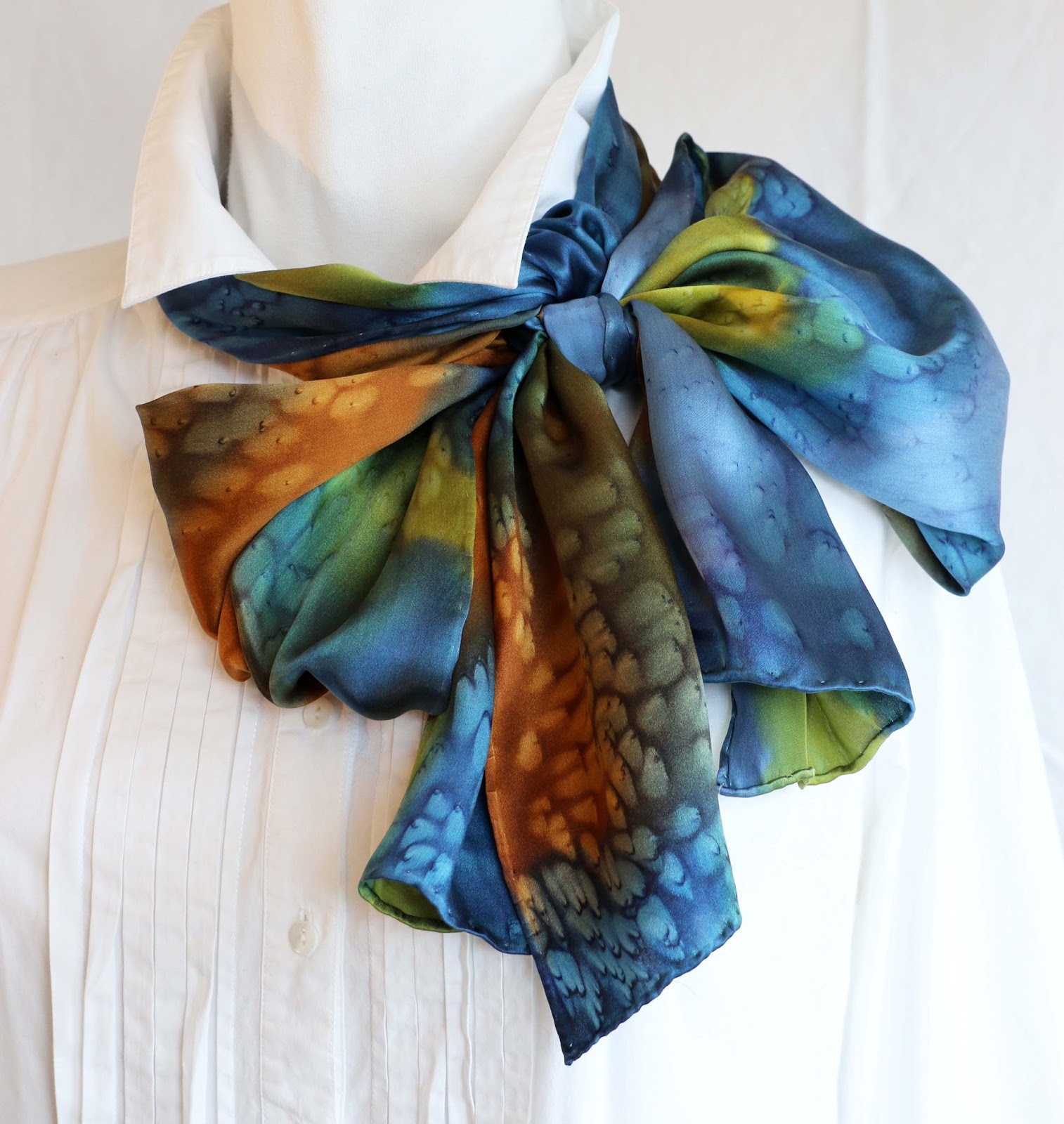 Linda Marcille Fine Art Crow House Studio Great New Silk Scarf Colors For Spring Free Tip