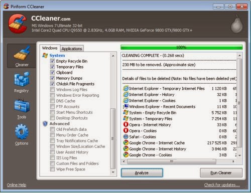 CCleaner - Dọn dẹp và tối ưu hệ thống