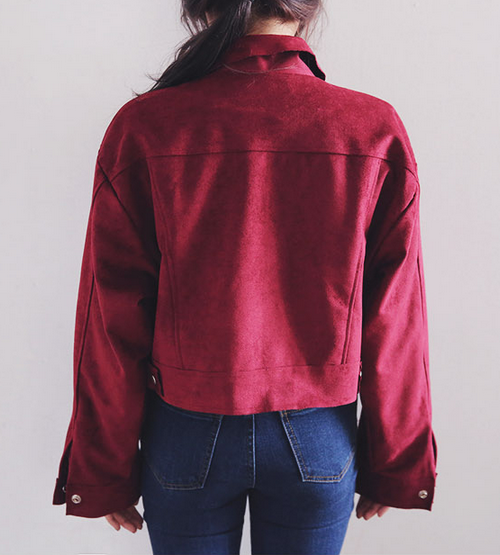 [Stylenanda] Faux Suede Jacket | KSTYLICK - Latest Korean Fashion | K ...