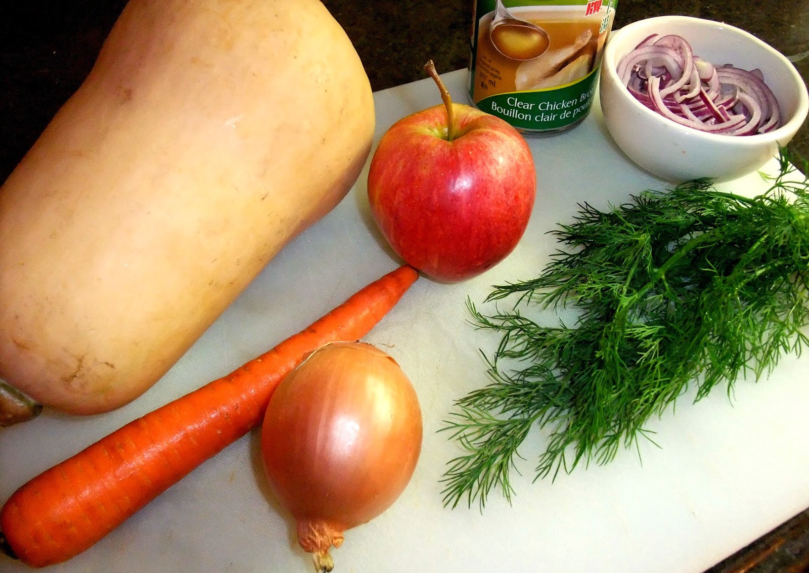 Susan's SavourIt! Butternut Squash Apple Soup with Dill...
