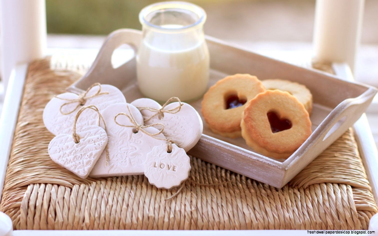 cookies milk sweet hearts love food hd wallpaper