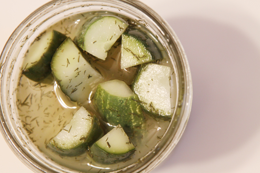 Alyssa and Carla Carla's Pickling Recipe Refrigerator Pickles for