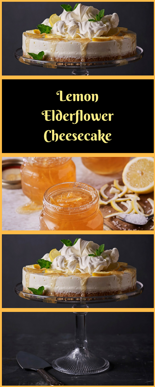Lemon Elderflower Cheesecake