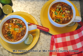 White Bean and Sausage Chili at Miz Helen's Country Cottage