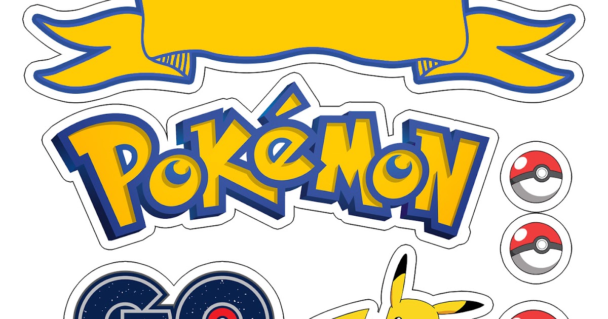 Pokemon Cake Topper Printable