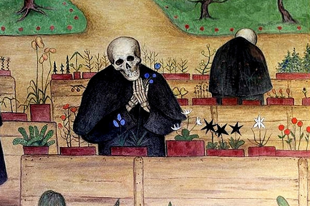 Фрагмент фрески «Сад смерти», 1904год.