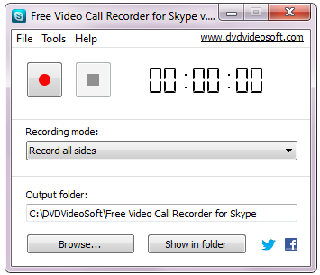 برنامج صغير جدا لتسجيل مكالمات الفيديو على سكايب بإعدادات متنوعة FreeVideoCallRecorderforSkype_big