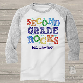 personalized teacher shirt, customizable teacher tee, second grade teacher shirt, fourth grade teacher shirt