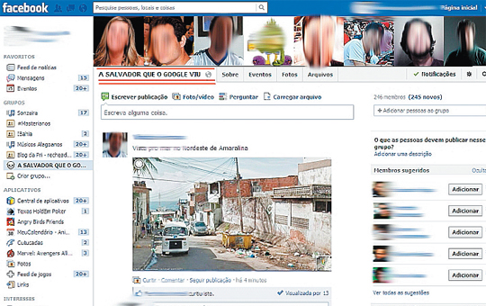 Deu no Correio24h: Internautas criam grupo no Facebook para compartilhar fotos capturadas pelo Google Street View