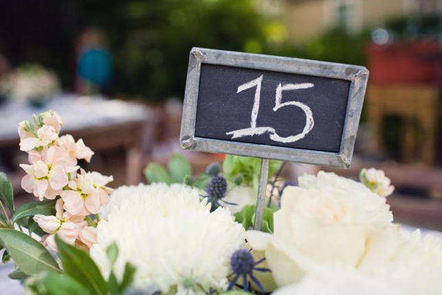 Chalkboard is getting bog on the wedding world table numbers are no 