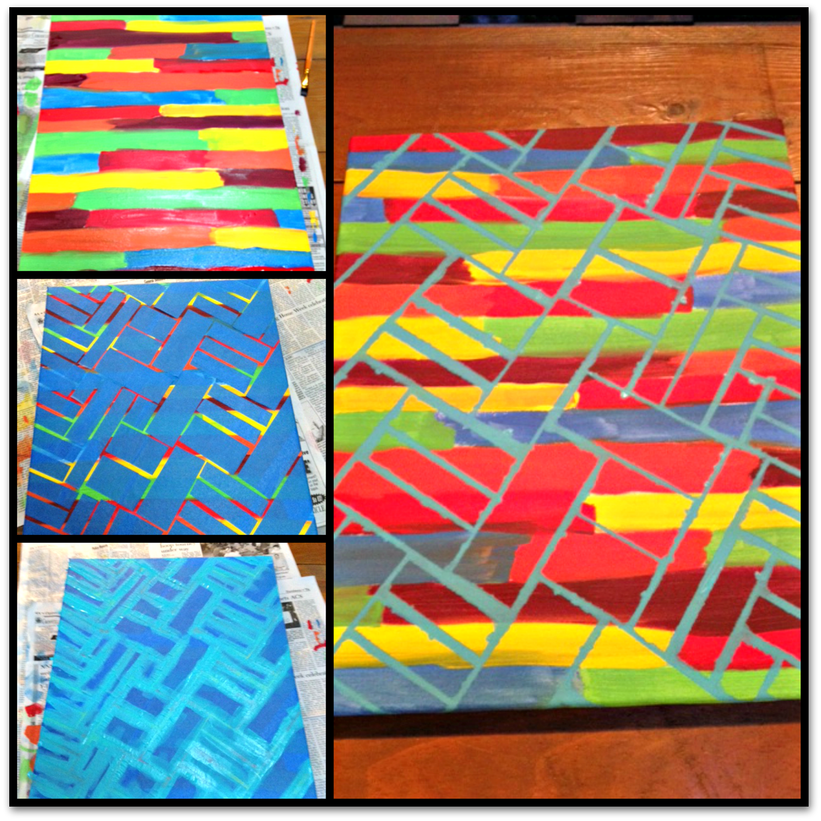 Duffel Tales Easy DIY Color Pop Painting