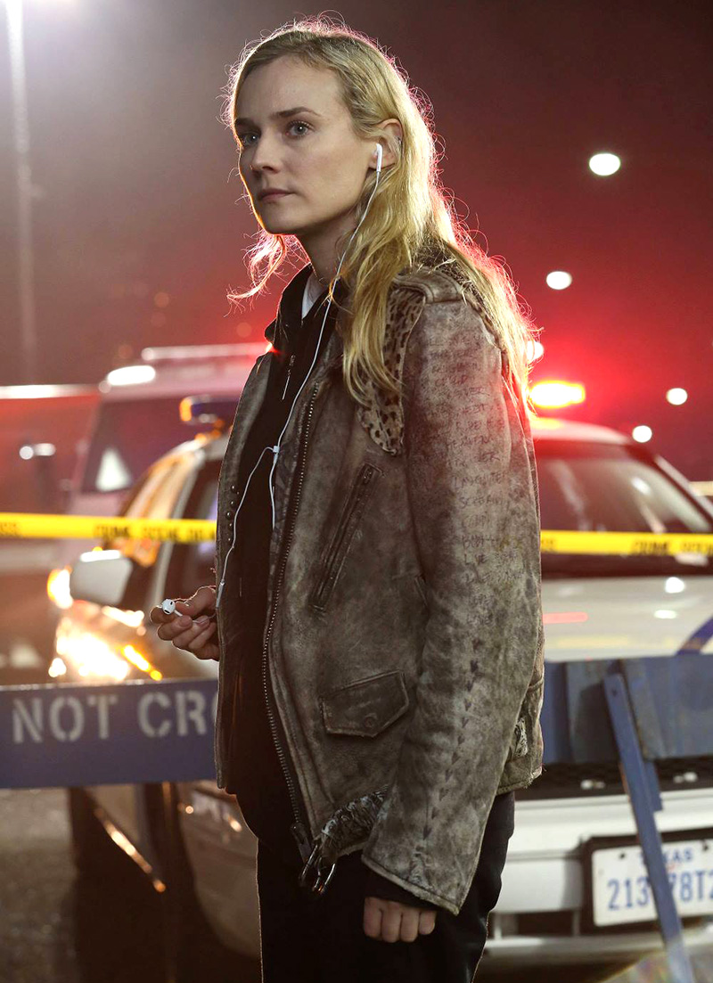 The Bridge Leather Jacket worn by diane kruger