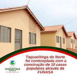 O município de Taquaritinga do Norte foi contemplado com a construção de 10 casas populares