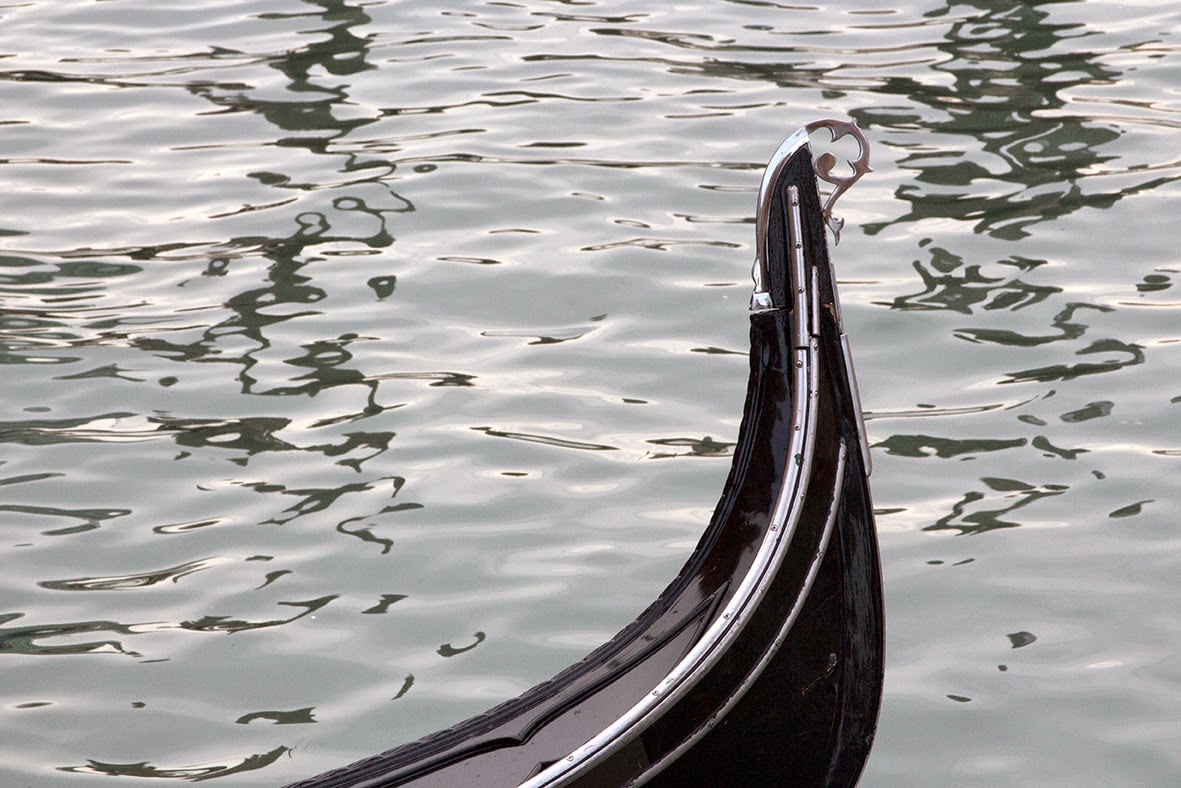 stern of a Venetian gondola