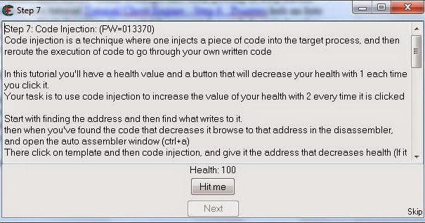 Injecting code. Injecting code
