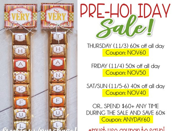 PRE-HOLIDAY Sale + Freebie & GIVEAWAY!